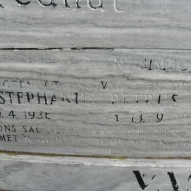 ZYL Stephanus Petrus, van 1936-1986 :: VAN ZYL Stephan 1965-1996