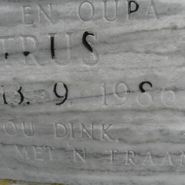 ZYL Stephanus Petrus, van 1936-1986