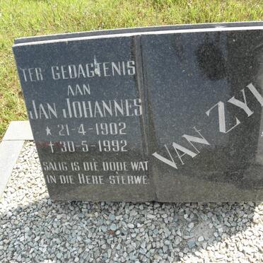 ZYL Jan Johannes, van 1902-1992