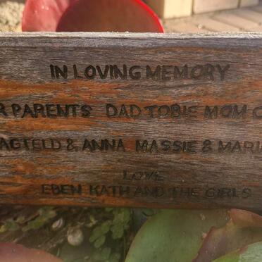 ? Tobie & Christina, Magteld, Anna Massie & Marietjie