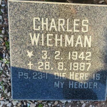 WIEHMAN Charles 1942-1987