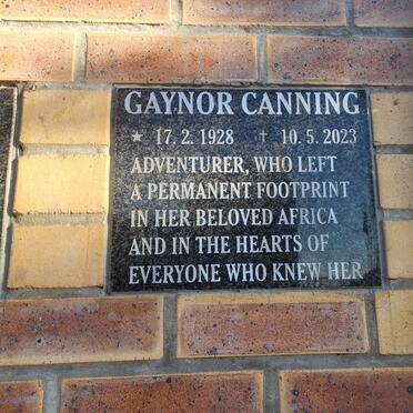 CANNING Gaynor 1928-2023