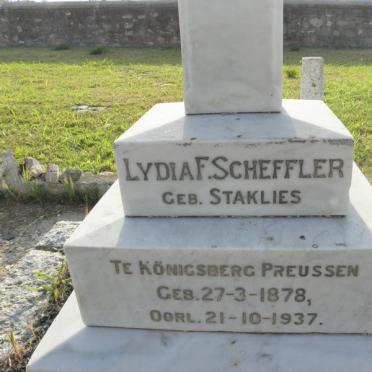 SCHEFFLER Lydia nee STAKLIES 1878-1937