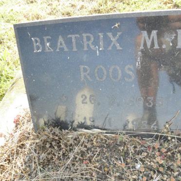 ROOS Beatrix M.F. 1933-1934