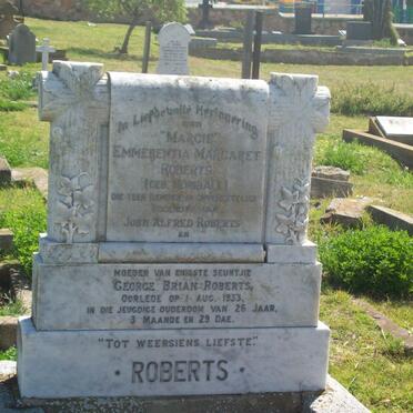 ROBERTS Emmerentia Margaret nee HONIBALL -1933