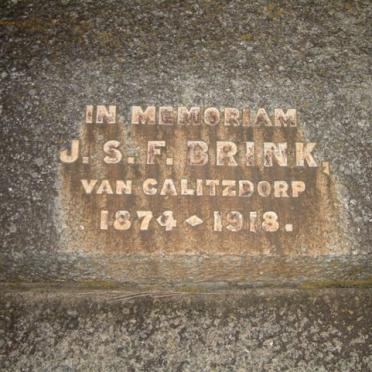 BRINK J.S.F. 1874-1918