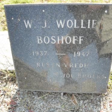 BOSHOFF W.J. Wollie 1937-1947