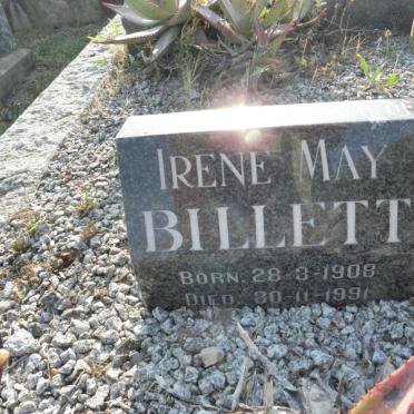 BILLETT Irene May 1908-1991