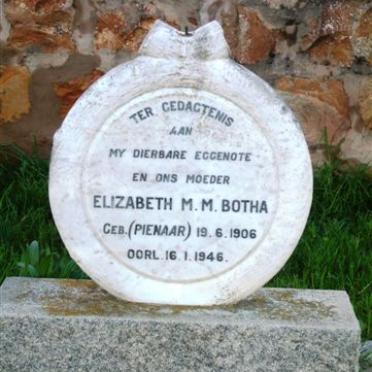 BOTHA Elizabeth M.M. nee PIENAAR 1906-1946