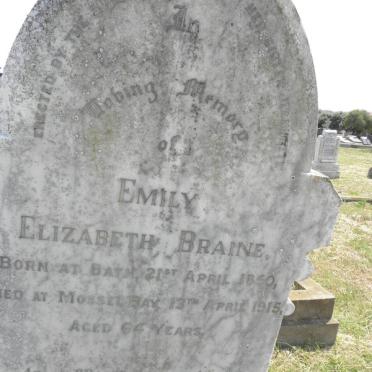 BRAINE Emily Elizabeth 1850-1915