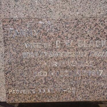 BLACK Fanny 1855-1917