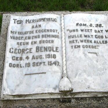 BENDLE George 1918-1947