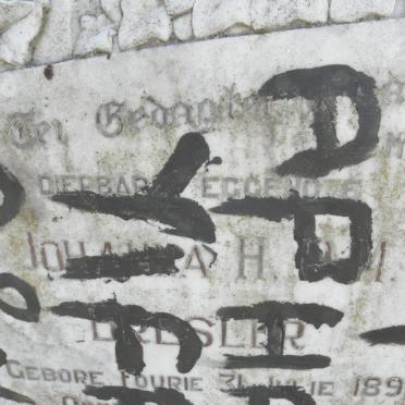 BRESLER Johanna nee FOURIE 1892-1941