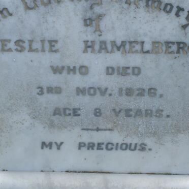 HAMELBERG Leslie -1926