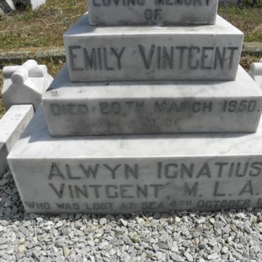 VINTCENT Emily -1950 :: VINTCENT Alwyn Ignatius -1918