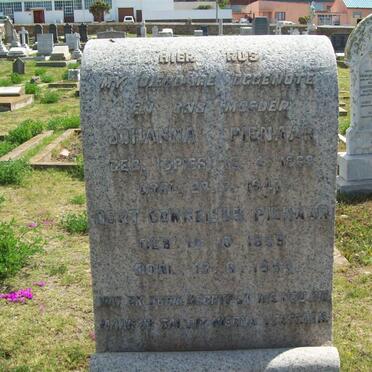 PIENAAR Gert Cornelius 1869-1954 &amp; Johanna SPIES 1868-1947