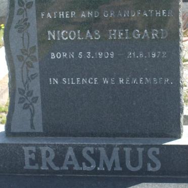 ERASMUS Nicolas Helgard 1909-1972