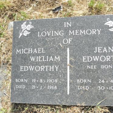 EDWORTHY Michael William 1908-1968 &amp; Jean DONALD 1911-1982