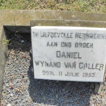 COLLER Daniel Wynand, van -1953