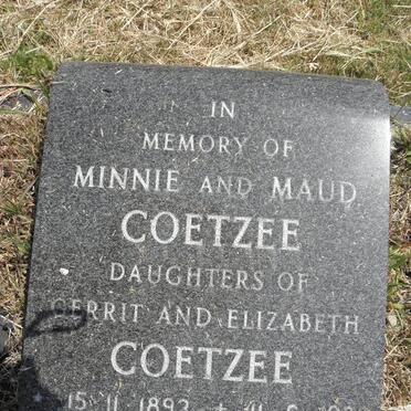 COETZEE Minnie 1893-1986 :: COETZEE Maud 1893-1986