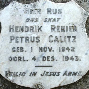 CALITZ Hendrik Renier Petrus 1942-1943