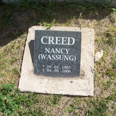 CREED Nancy nee WASSUNG 1907-2006