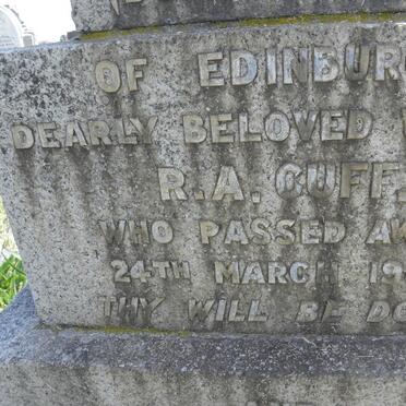 CUFF Roland Alton -1944 &amp; Margaret Ritchie STENT -1944