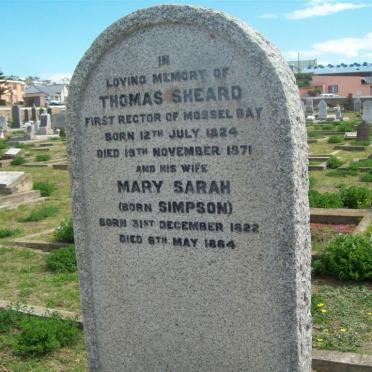 SHEARD Thomas 1824-1871 &amp; Mary Sarah SIMPSON 1822-1864