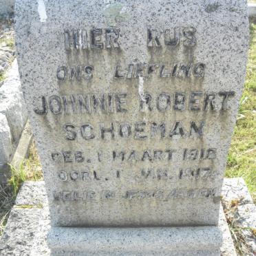 SCHOEMAN Johnnie Robert 1916-1917