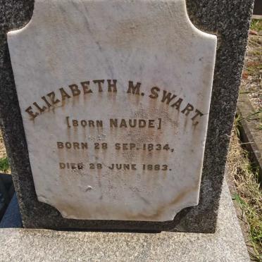 SWART N.J.R. 1831-1892 &amp; Elizabeth M. NAUDE 1834-1883