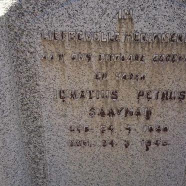 SAAYMAN Ignatius Petrus 1894-1945