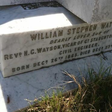 WATSON William Stephen 1865-1900