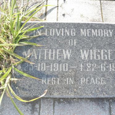 WIGGETT Matthew 1910-1989