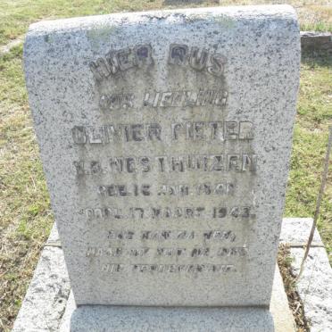 WESTHUIZEN Olivier Pieter, v.d. 1940-1943