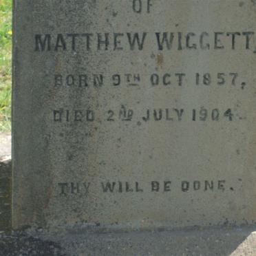 WIGGETT Matthew 1857-1904