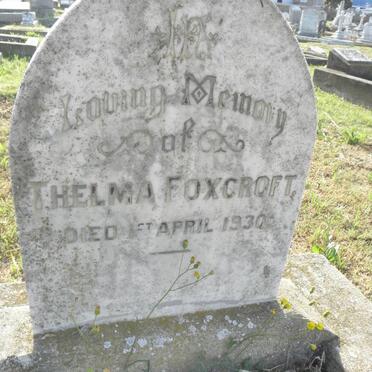 FOXCROFT Thelma -1930