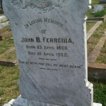 FERREIRA John B. 1886-1922