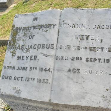 MEYER Esias Jacobus 1844-1933 &amp; Susanna Jacoba 1850-1940