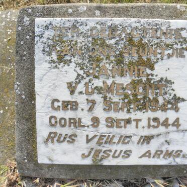 MESCHT Jannie, v.d. 1944-1944