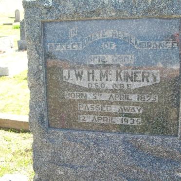 McKINERY J.W.H. 1875-1936