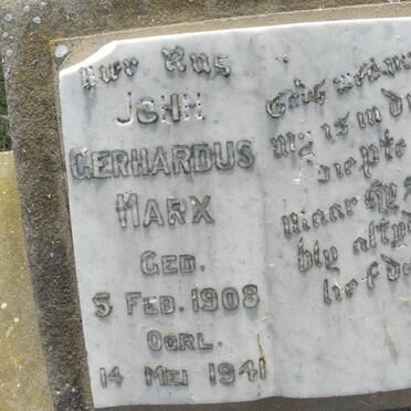 MARX John Gerhardus 1908-1941