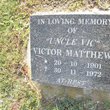 MATTHEWS Victor 1901-1972