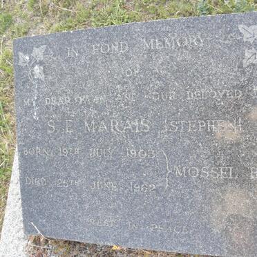 MARAIS S.E. 1903-1962