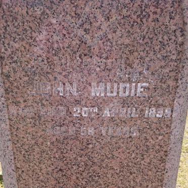 MUDIE John -1898