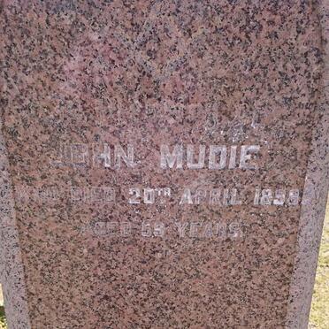MUDIE John -1898