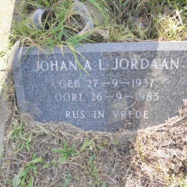 JORDAAN Johan A.L. 1937-1985