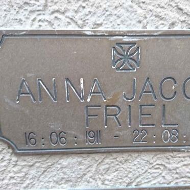 FRIEL Anna Jacoba 1911-2008