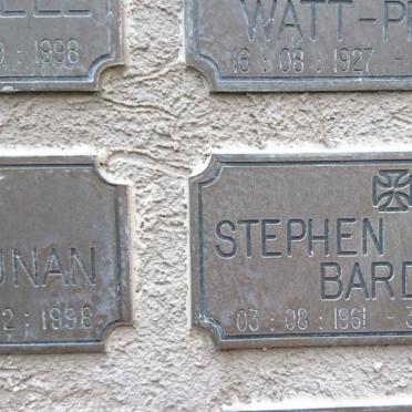 BARDIN Stephen Richard 1961-2002