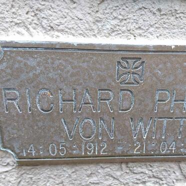 WITT Richard Philip, von 1912-2000