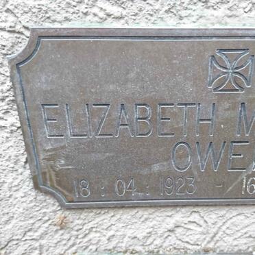 OWEN Elizabeth Margaret 1923-2007